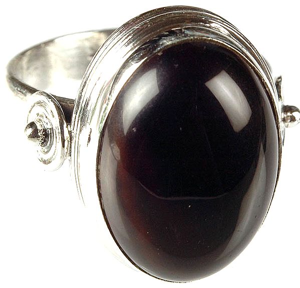 Black Onyx Oval Ring