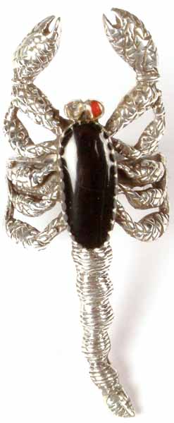 Black Onyx Scorpion Ring