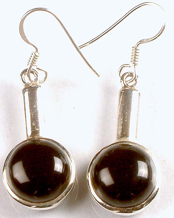 Black Onyx Vase Earrings