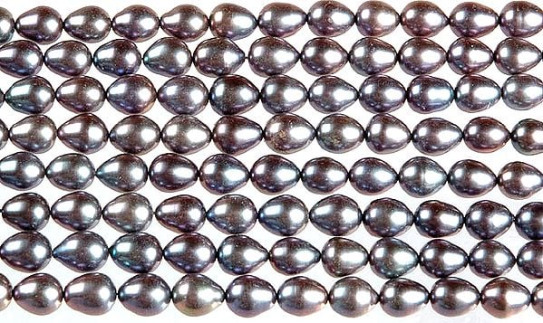 Black Pearl Straight Drilled Drops