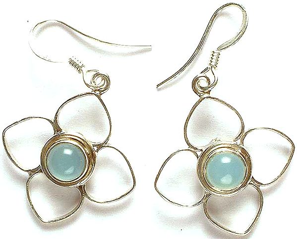 Blue Chalcedony Earrings