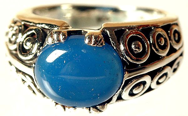 Blue Chalcedony Ring