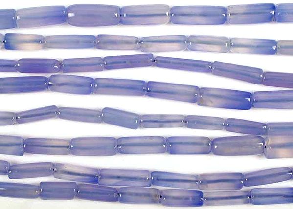 Blue Chalcedony Tubes