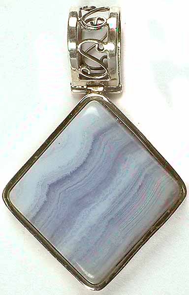 Blue Lace Agate Pendant