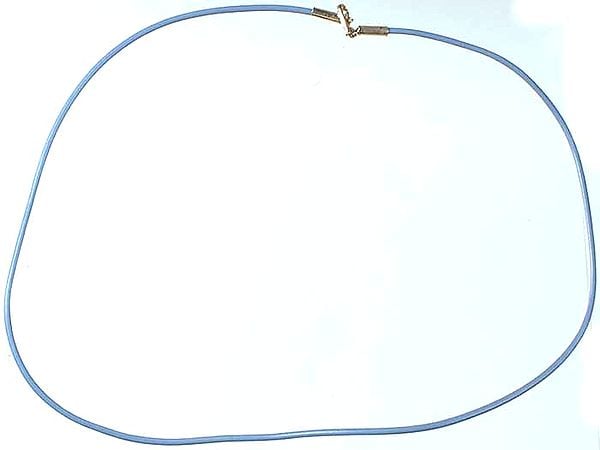 Blue PVC Wire with Sterling Closure to Hang Your Pendant On