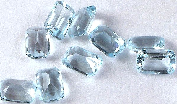 Blue Topaz mm Octagonals (Price Per 4 Pieces)