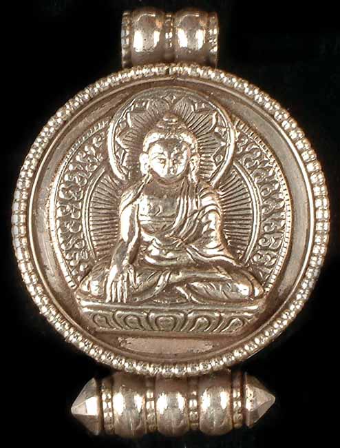 Buddha in Bhumisparsa Mudra (Gau Box Pendant)