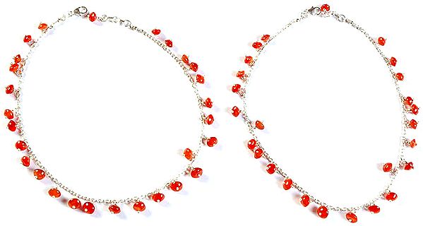 Carnelian Anklets (Price Per Pair)
