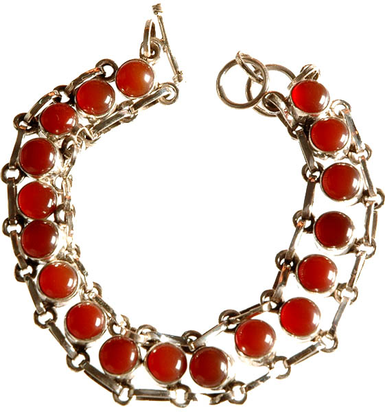 Carnelian Cabochon Bracelet