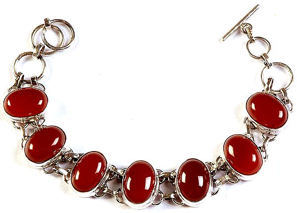 Carnelian Cabochon Bracelet