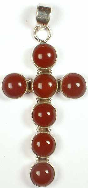 Carnelian Cross Pendant
