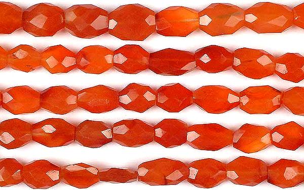 Carnelian Faceted Ovals