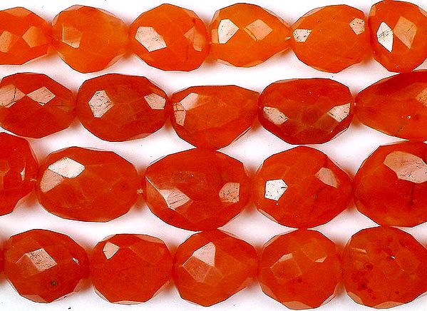 Carnelian Faceted Tumbles