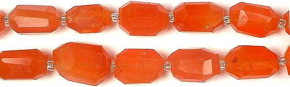 Carnelian Faceted Tumbles