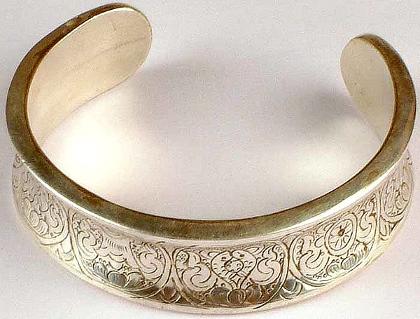 Carved Ashtamangala Bracelet