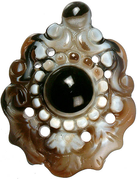 Carved Onyx Bead<br>(Price Per Piece)