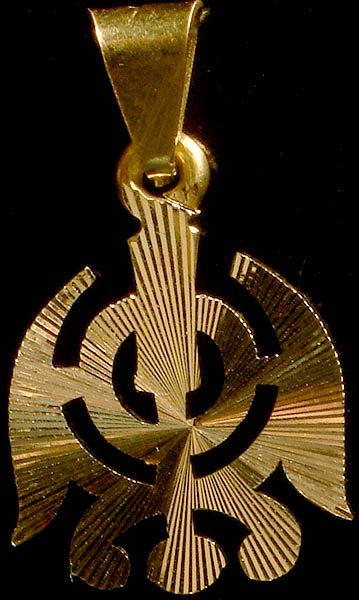 The Sikh Khanda Pendant Crafted from 18K Gold