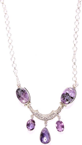 Chaorite and Amethyst Necklace