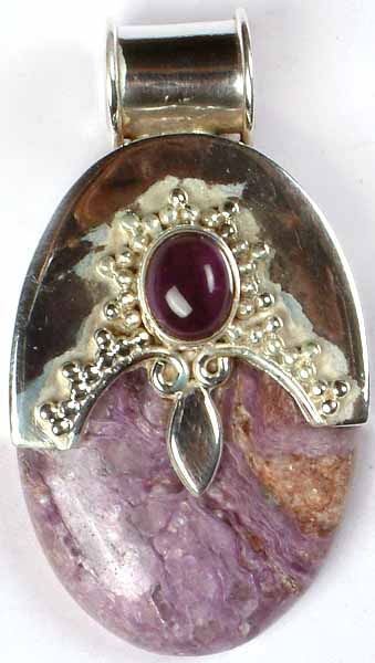 Chaorite Pendant With Amethyst