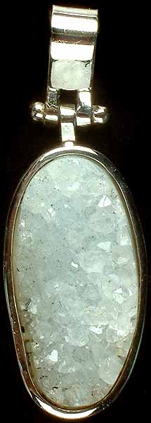 Chipped Chalcedony Pendant