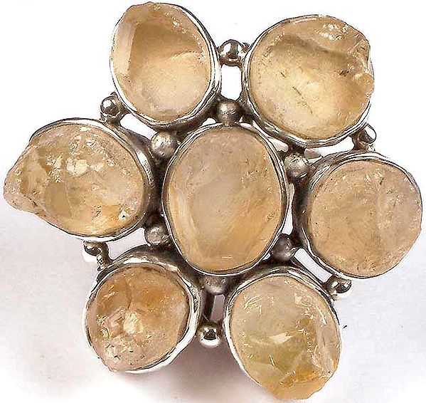 Chipped Citrine Ring