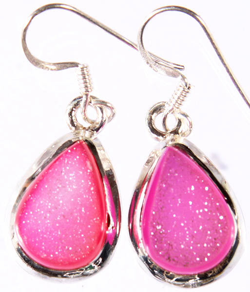 Chipped Pink Chalcedony Earrings