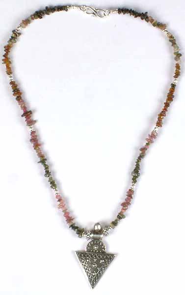 Chipped Tourmaline Necklace