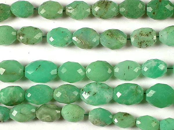 Chrysophase Faceted Ovals