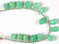 Chrysoprase Faceted Drops