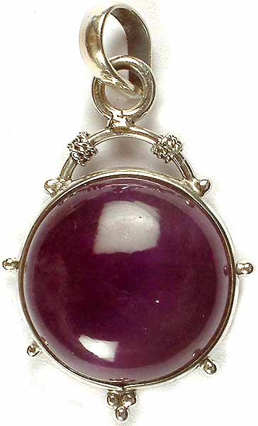 Circular Amethyst Pendant