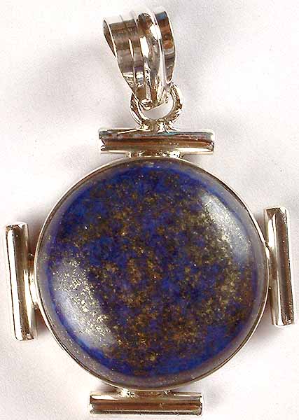 Circular Lapis Lazuli Pendant