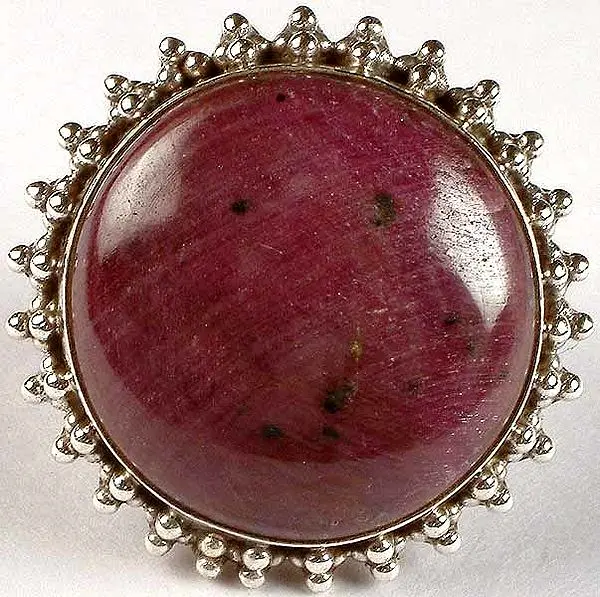 Circular Ruby Ring