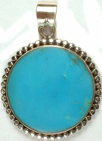 Circular Turquoise Pendant