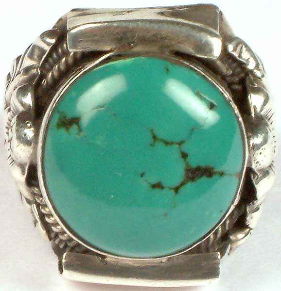 Circular Turquoise Ring