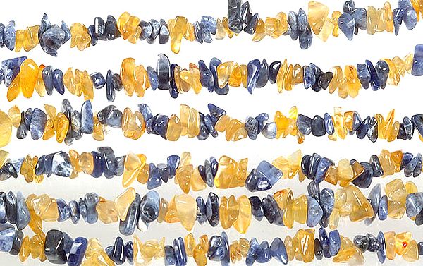 Citrine and Sodalite Chips