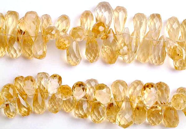 Citrine Faceted Drops