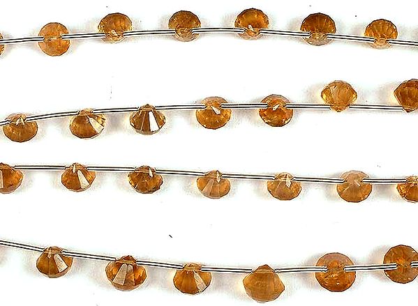 Citrine Faceted Spindles