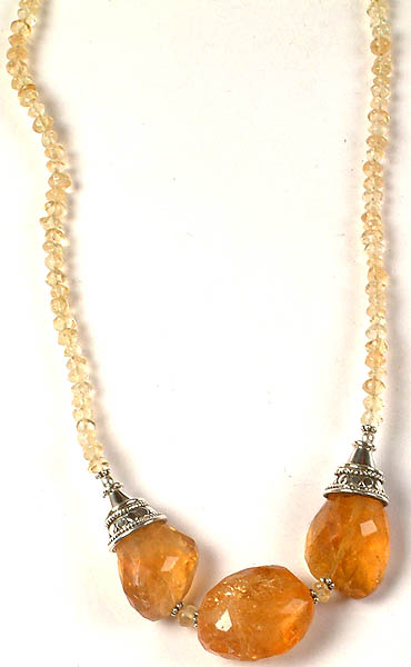 Citrine Necklace with Tumbles