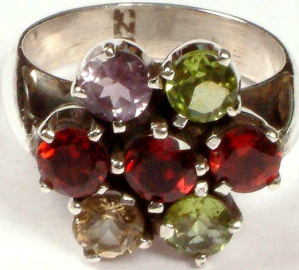 Colorful Gemstone Ring