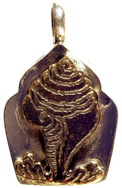Conch (Ashtamangala) Gau Box Pendant