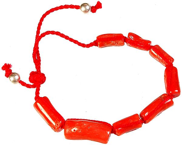 Coral Beaded Bracelet