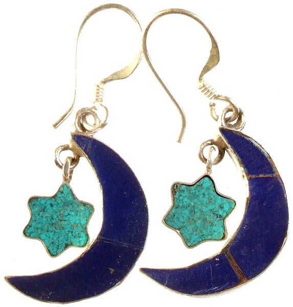 Crescent Moon and Star Pendant