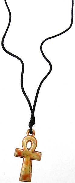 Cross Necklace with Black Cord
