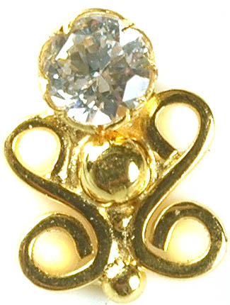 Crown Gold Nose Ring