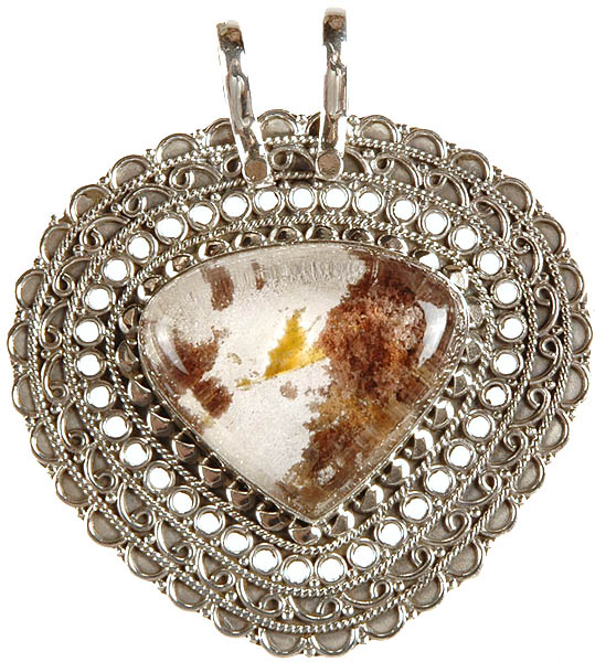 Crystal Pendant with Inclusions