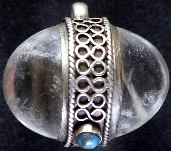 Crystal Pendant with Turquoise