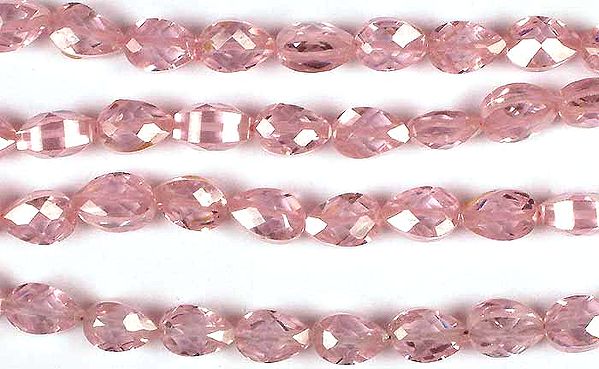 Cubic Zirconia Faceted Straight Drilled Briolette