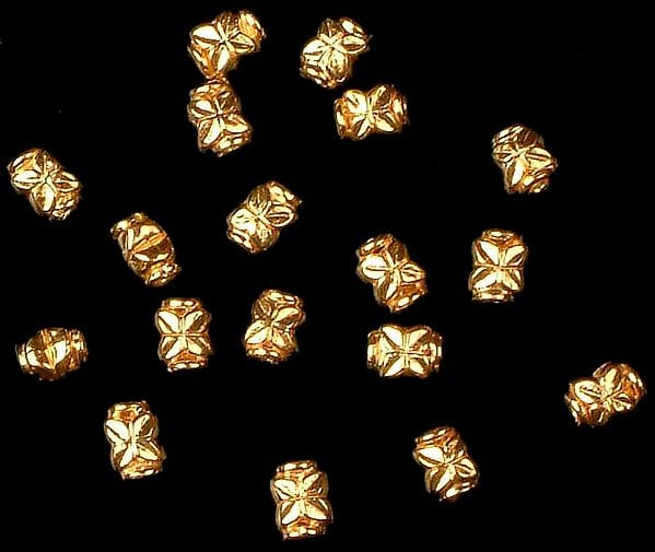 Cylinderical Petalled Beads