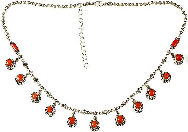 Dangling Coral Necklace