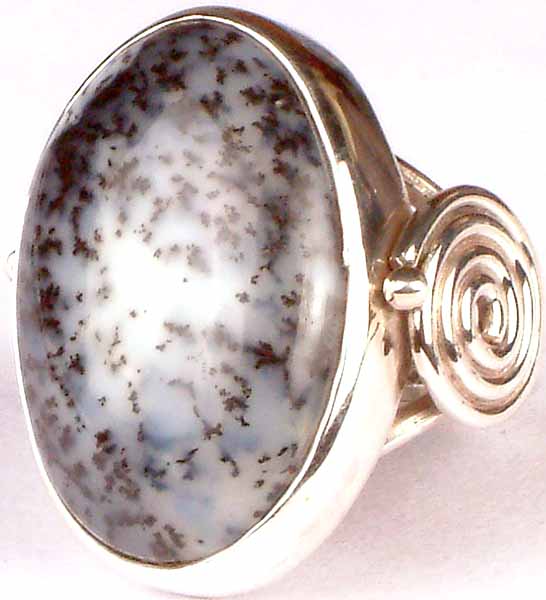 Dendrite Opal Ring
